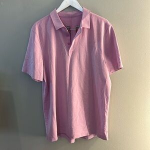 Lululemon Men's Pink Polo Size XL